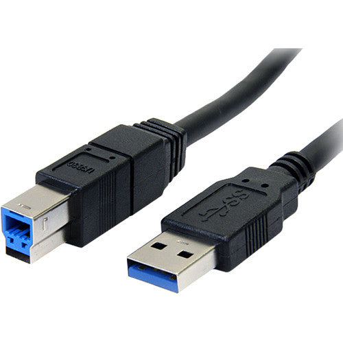 StarTech.com Câble USB 3.0 SuperSpeed A vers B noir de 6 pieds - M/M USB3SAB6BK