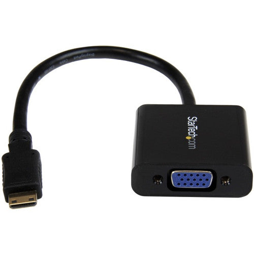 StarTech.com Mini HDMI® to VGA Adapter Converter for Digital Still Camera / Video Camera - 1920x1080 MNHD2VGAE2
