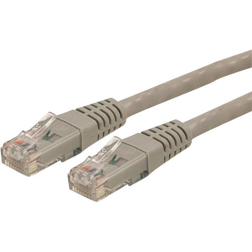 StarTech.com Câble Ethernet CAT6 de 1,5 m – Gigabit moulé gris – 100 W PoE UTP 650 MHz – Cordon de brassage catégorie 6 Câblage certifié UL/TIA C6PATCH5GR