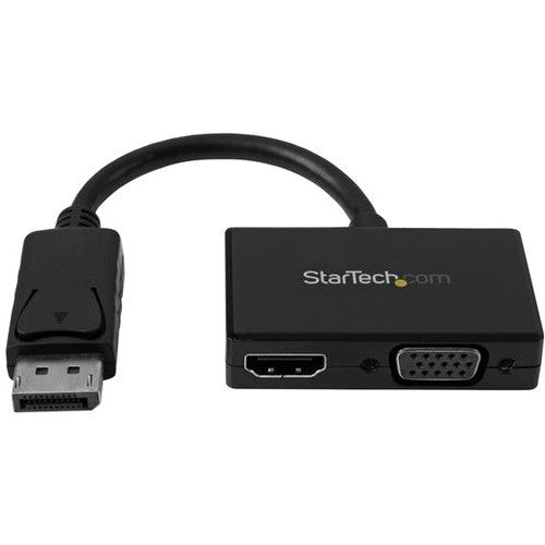 Adaptateur A/V de voyage StarTech.com : DisplayPort 2-en-1 vers HDMI ou VGA DP2HDVGA