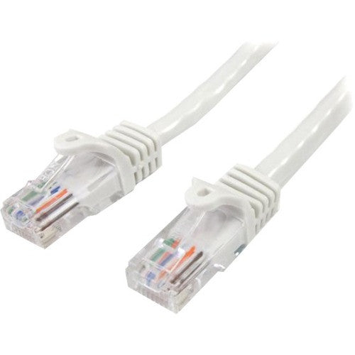 StarTech.com Câble de brassage UTP Cat5e sans accroc blanc de 1,5 m 45PATCH5WH