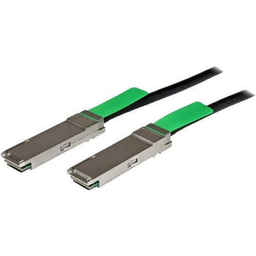 StarTech.com MSA Uncoded Compatible 2m 40G QSFP+ to QSFP+ Direct Attach Cable - 40 GbE QSFP+ Copper DAC 40 Gbps Low Power Passive Twinax QSFPMM2M