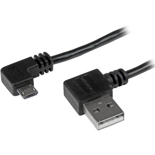 StarTech.com 1m 3 ft Micro-USB Cable with Right-Angled Connectors - M/M - USB A to Micro B Cable USB2AUB2RA1M