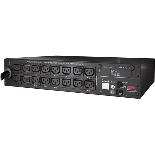 PDU rackable APC by Schneider Electric, commuté, 2U, 30 A, 208 V, (16)C13 AP7911B