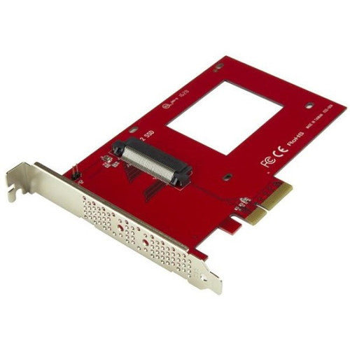 StarTech.com Adaptateur U.2 vers PCIe pour SSD NVMe U.2 2,5" - Adaptateur PCIe SFF-8639 - x4 PCI Express 3.0 - Adaptateur PCIe NVMe - Carte PCIe U.2 PEX4SFF8639