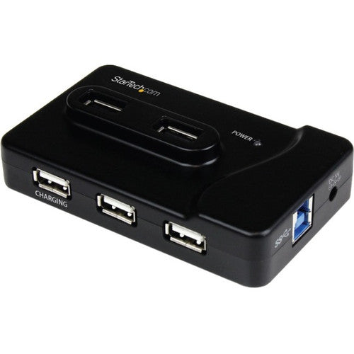 StarTech.com 6 Port USB 3.0 / USB 2.0 Combo Hub with 2A Charging Port - 2x USB 3.0 & 4x USB 2.0 ST7320USBC