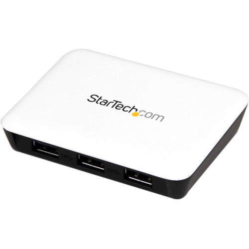 StarTech.com USB 3.0 to Gigabit Ethernet NIC Network Adapter with 3 Port Hub - White ST3300U3S