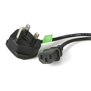 StarTech.com 6 ft Standard UK Computer Power Cord - Power cable - IEC 320 EN 60320 C13 (F) - BS 1363 (M) PXT101UK