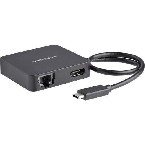 StarTech.com USB C Multiport Adapter - Portable USB Type-C Mini Dock to 4K UHD HDMI Video - GbE, USB 3.0 Hub - Thunderbolt 3 Compatible DKT30CHD