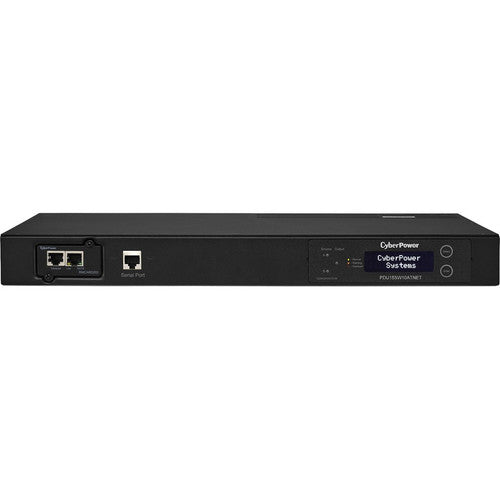 CyberPower PDU15SW10ATNET PDU ATS commuté 120 V 15 A 1U 10 prises (2) 5-15P PDU15SW10ATNET