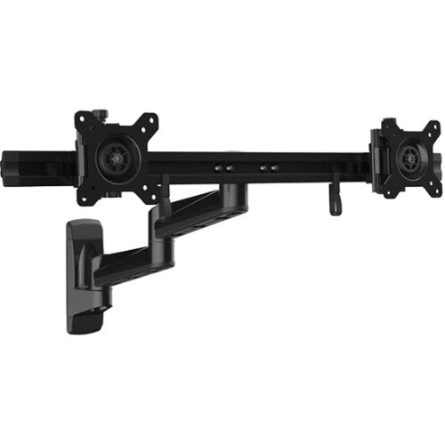 StarTech.com Wall Mount Dual Monitor Arm - Articulating Ergonomic VESA Wall Mount for 2x 24" Screens - Synchronized Adjustable Crossbar ARMDUALWALL