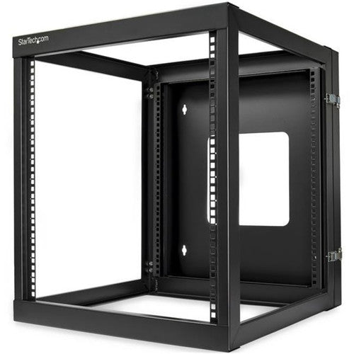 StarTech.com 12U 22in Depth Hinged Open Frame Wallmount Server Rack RK1219WALLOH