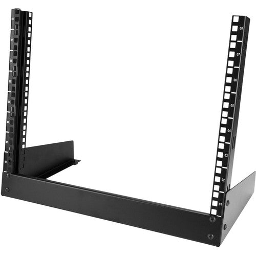 StarTech.com 8U Desktop Rack - 2-Post Open Frame Rack - 19in Open Frame Desktop Rail Rack - 8U RK8OD