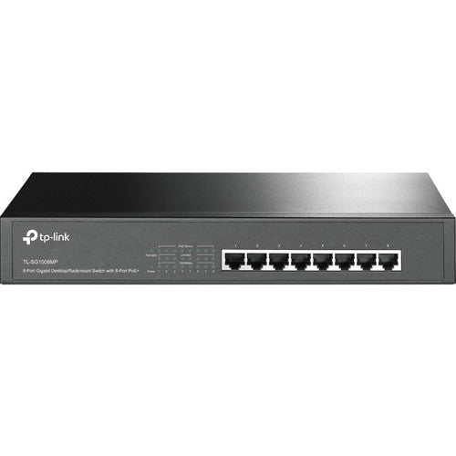 TP-Link Switch Gigabit de bureau/montage en rack à 8 ports avec PoE+ à 8 ports TL-SG1008MP