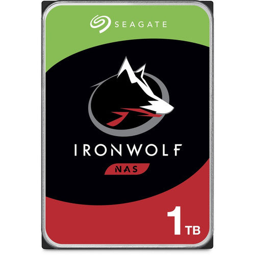 Seagate IronWolf ST1000VN002 1 TB Hard Drive - 3.5" Internal - SATA (SATA/600) - Conventional Magnetic Recording (CMR) Method ST1000VN002