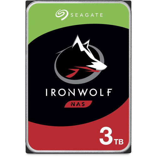Seagate IronWolf ST3000VN007 3 TB Hard Drive - 3.5" Internal - SATA (SATA/600) - Conventional Magnetic Recording (CMR) Method ST3000VN007