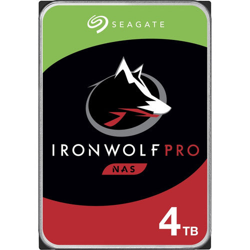 Seagate IronWolf Pro ST4000NE001 4 TB Hard Drive - 3.5" Internal - SATA (SATA/600) - Conventional Magnetic Recording (CMR) Method ST4000NE001