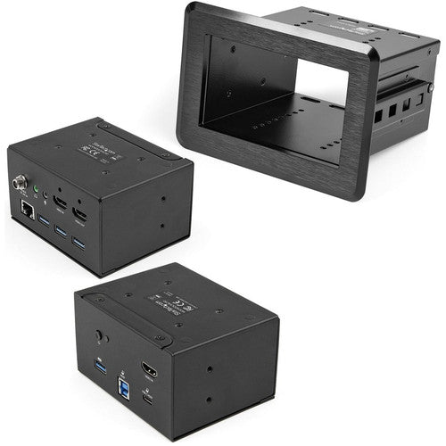 StarTech.com Station d'accueil pour salle de conférence, station d'accueil universelle pour ordinateur portable, HDMI/60 W PD/USB Hub/GbE/audio, connectivité Huddle/salle de réunion KITBZDOCK