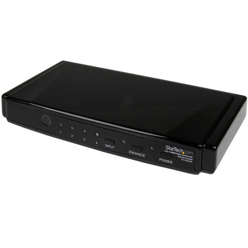 StarTech.com Switch HDMI 1.3 4 vers 1 - Switch vidéo/audio - 4 ports - HDMI - Télécommande VS410HDMIE