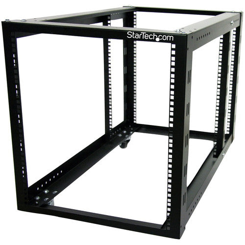 StarTech.com Armoire rack à cadre ouvert pour équipement de serveur 12U à 4 montants avec montants et roulettes réglables 4POSTRACK12A