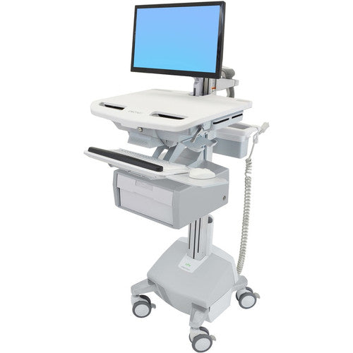 Chariot Ergotron StyleView avec bras LCD, alimenté par LiFe, 1 grand tiroir (1x1) SV44-12B2-1