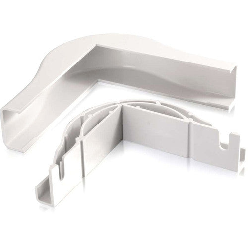 C2G Wiremold Uniduct 2800 Bend Radius Compliant External Elbow White 16069