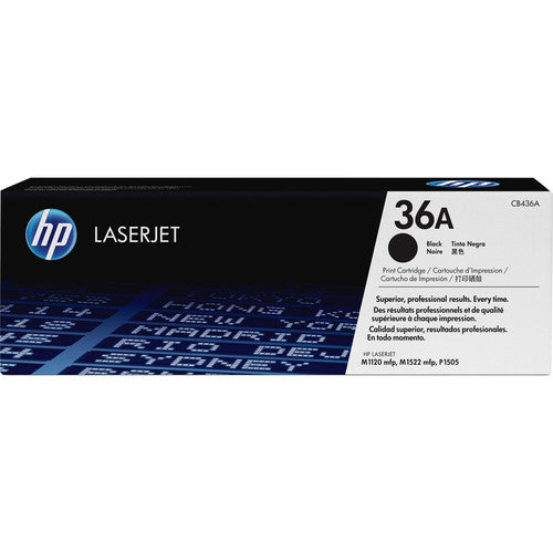 HP 36A (CB436A) Original Standard Yield Laser Toner Cartridge - Single Pack - Black - 1 Each CB436A