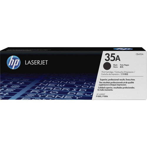 HP 35A Original Laser Toner Cartridge - Single Pack - Black - 1 Each CB435A