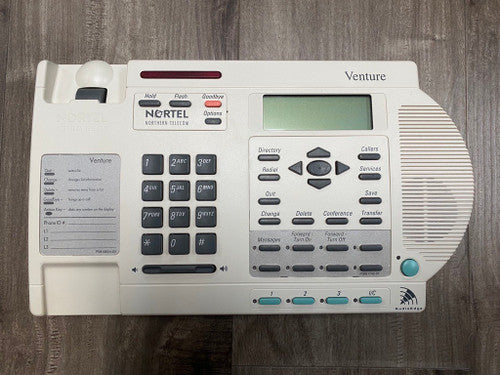 Téléphone analogique Nortel Venture à 3 lignes - Amande - Remis à neuf
