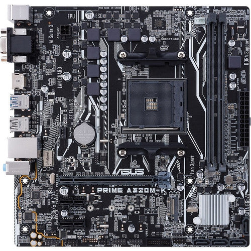 Asus Prime PRIME A320M-K Desktop Motherboard - AMD Chipset - Socket AM4 - Mini ITX PRIME A320M-K