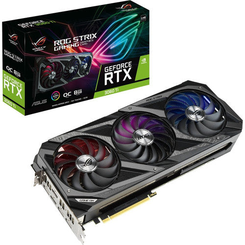 Asus ROG NVIDIA GeForce RTX 3060 Ti Graphic Card - 8 MB GDDR6 ROG-STRIX-RTX3060TI-O8G-V