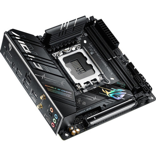 Carte mère de bureau de jeu Asus ROG Strix B660-I GAMING WIFI - Chipset Intel B660 - Socket LGA-1700 - Mémoire Intel Optane Ready - Mini ITX ROGSTRIXB660-IGAMINGWIFI