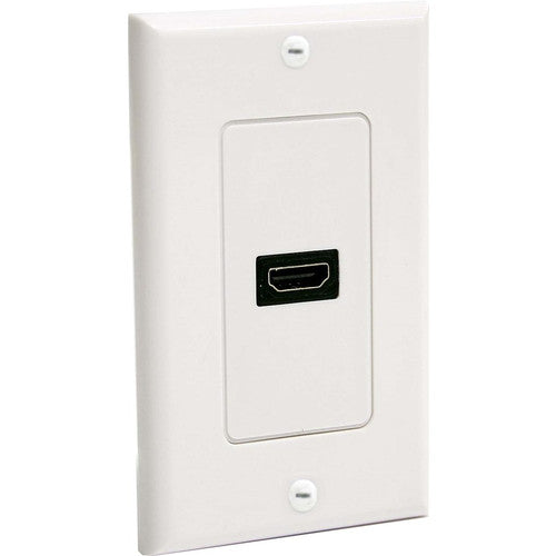 StarTech.com Single Outlet Female HDMI® Wall Plate White HDMIPLATE