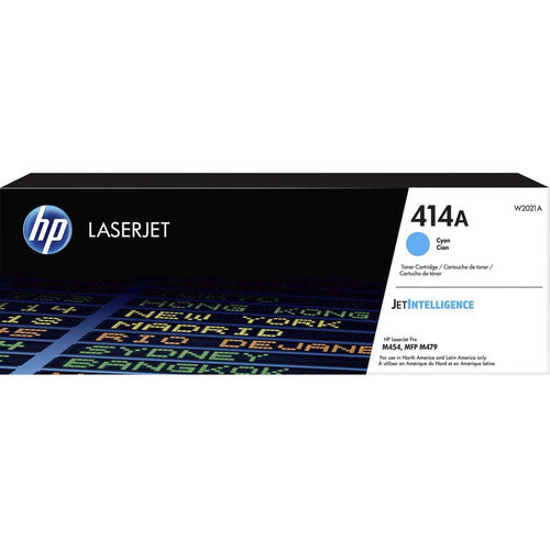 HP 414A (W2021A) Original Laser Toner Cartridge - Cyan - 1 Each W2021A