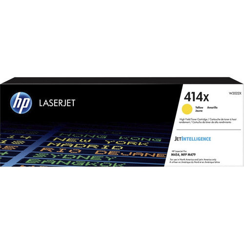 HP 414X (W2022X) Original High Yield Laser Toner Cartridge - Yellow - 1 Each W2022X