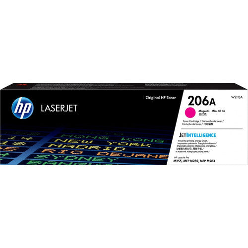 Cartouche de toner laser authentique à rendement standard HP 206A - Magenta - 1 de chaque W2113A