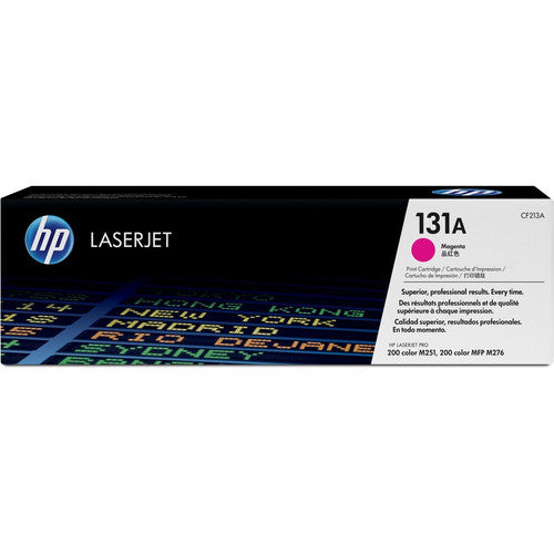 Cartouche de toner laser originale HP 131A (CF213A) à rendement standard - Paquet unique - Magenta - 1 de chaque CF213A