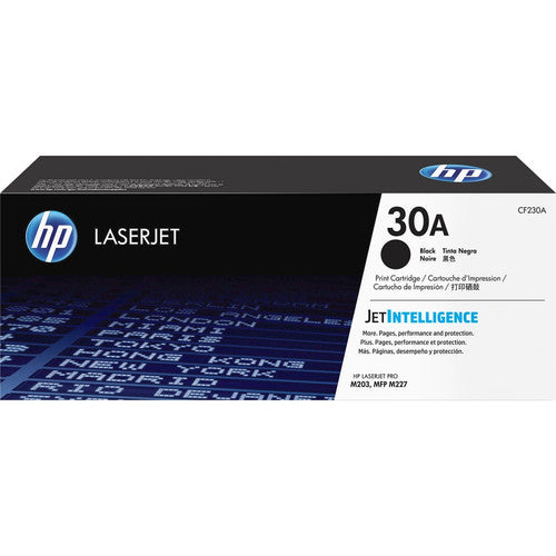 Cartouche de toner laser authentique HP 30A (CF230A) - Paquet unique - Noir - 1 de chaque CF230A