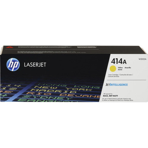 HP 414A (W2022A) Original Laser Toner Cartridge - Yellow - 1 Each W2022A