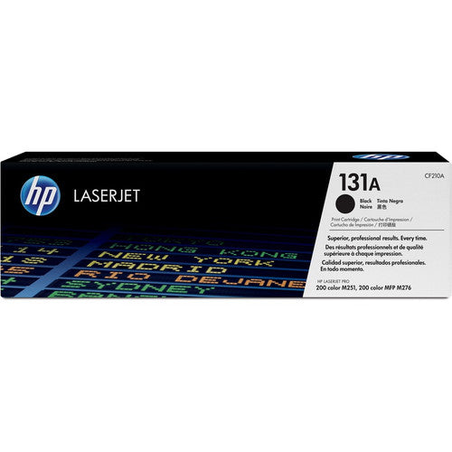 Cartouche de toner laser originale HP 131A (CF210A) - Paquet unique - Noir - 1 de chaque CF210A
