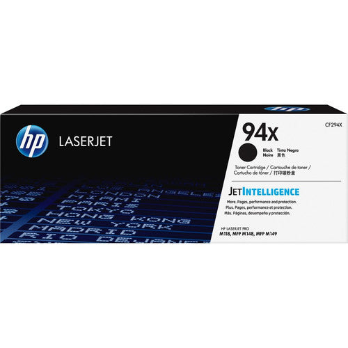 Cartouche de toner laser authentique HP 94X (CF294X) - Pack noir CF294X