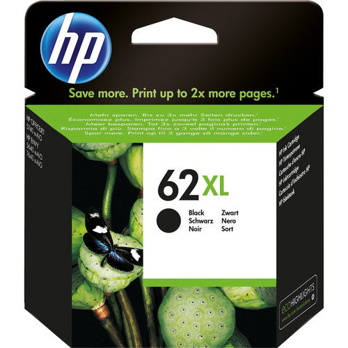 HP 62XL Original High Yield Inkjet Ink Cartridge - Black Pack C2P05AN#140-K