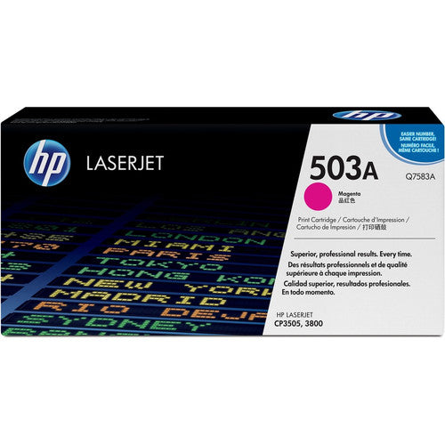 Cartouche de toner laser originale HP 503A (Q7583A) - Paquet unique - Magenta - 1 de chaque Q7583A