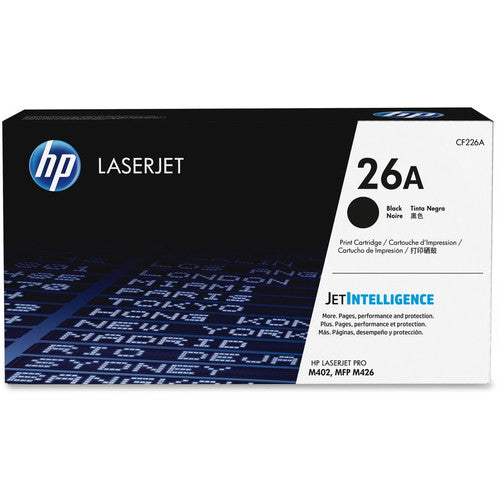 Cartouche de toner laser authentique HP 26A - Pack noir CF226A