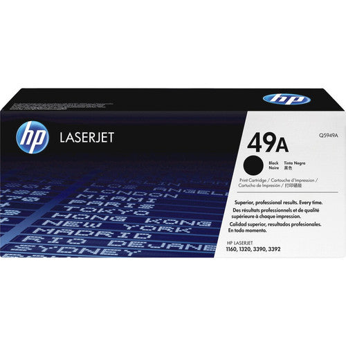 Cartouche de toner laser originale HP 49A (Q5949A) - Paquet unique - Noir - 1 de chaque Q5949A