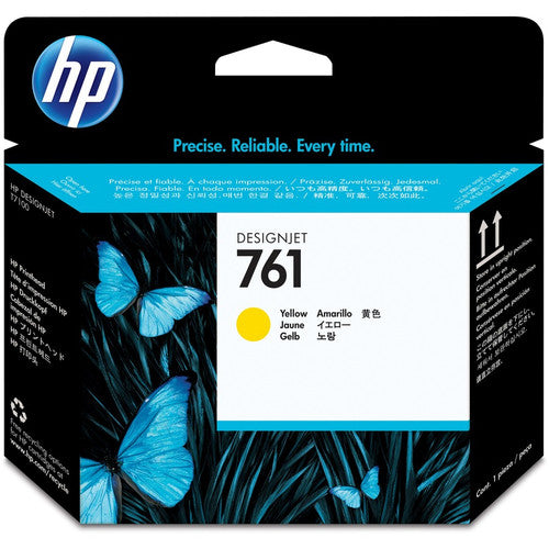 Tête d'impression jet d'encre originale HP 761 (CH645A) - Paquet unique - Jaune - 1 de chaque CH645A
