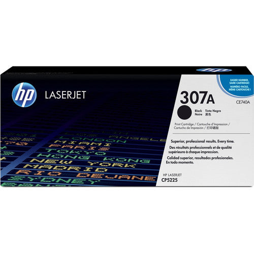 Cartouche de toner laser authentique HP 307A (CE740A) - Paquet unique - Noir - 1 pièce CE740A