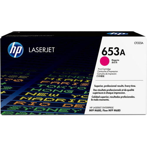 Cartouche de toner laser originale HP 653A (CF323A) - Paquet unique - Magenta - 1 de chaque CF323A
