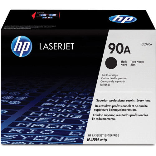 Cartouche de toner laser originale HP 90A (CE390A) à rendement standard - Paquet unique - Noir - 1 pièce CE390A