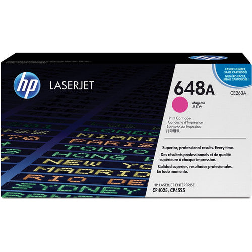 Cartouche de toner laser originale HP 648A (CE263A) - Paquet unique - Magenta - 1 pièce CE263A